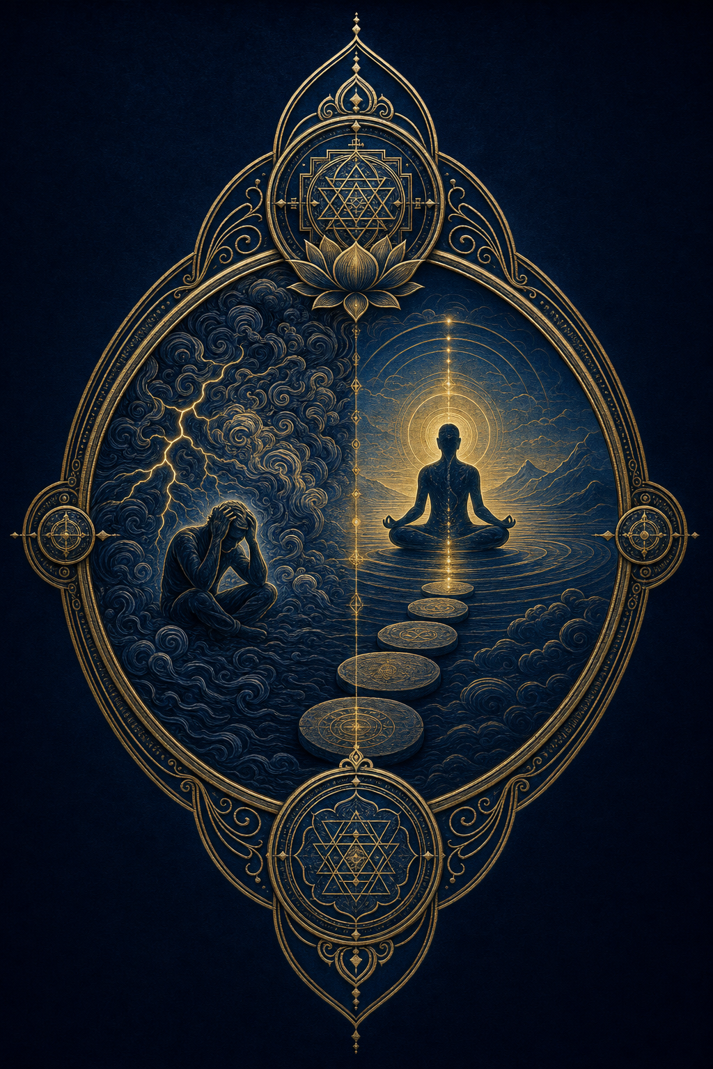 The mind is restless, it’s true — but it is calmed by practice and detachment, step by step.